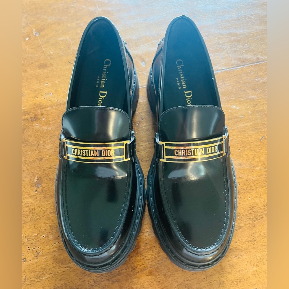 Authentic Christian Dior Code Black Platform Chun… - image 8